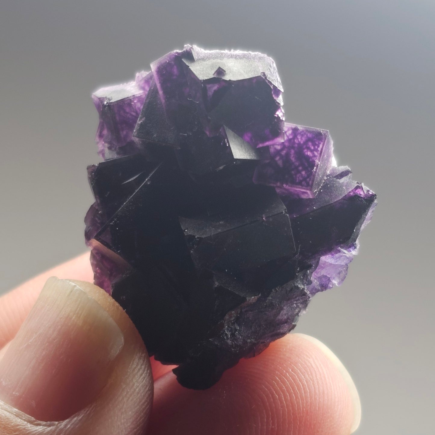Raw Dark Purple Fluorite Cluster Specimen | Double Sided | Inner Mongolia