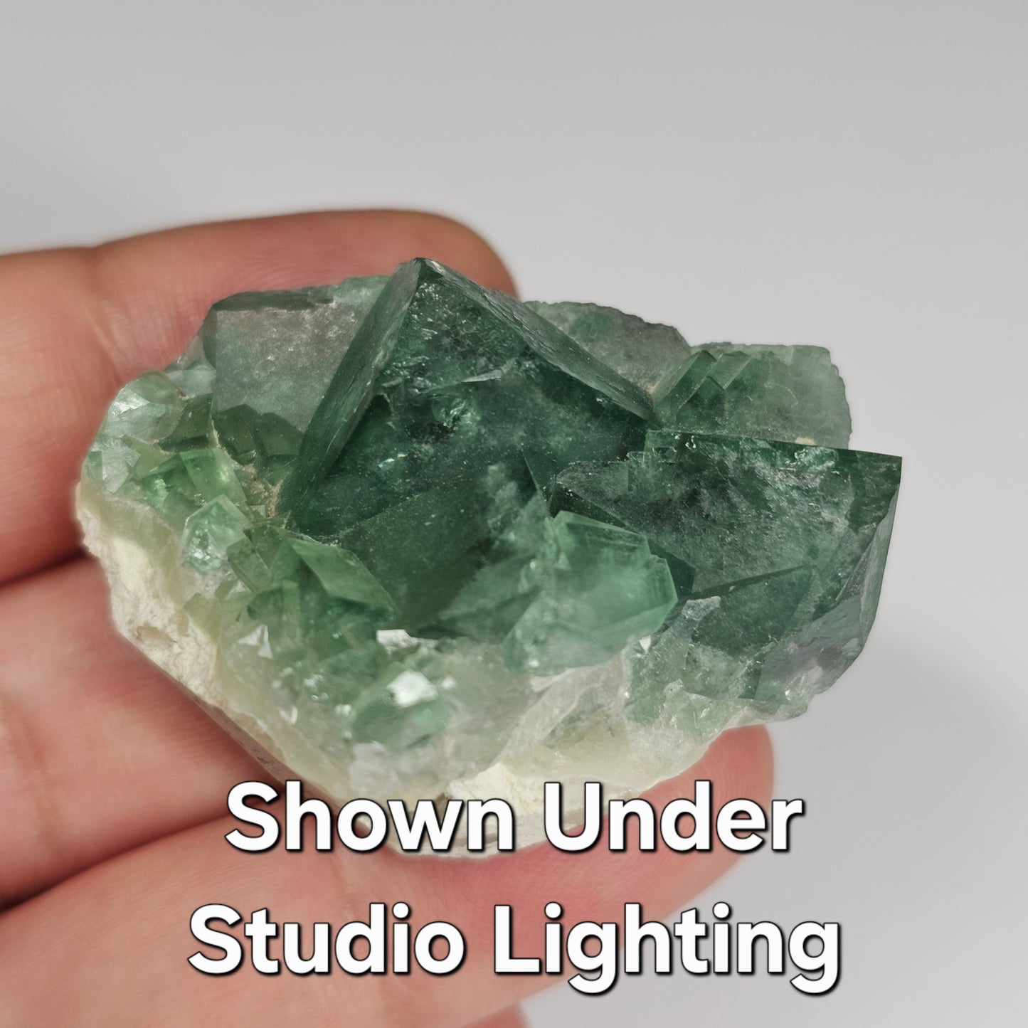 Colour-Change Fluorite on Matrix | Specimen A | Green to Blue Daylight Fluorite | UV Reactive | Madagascar