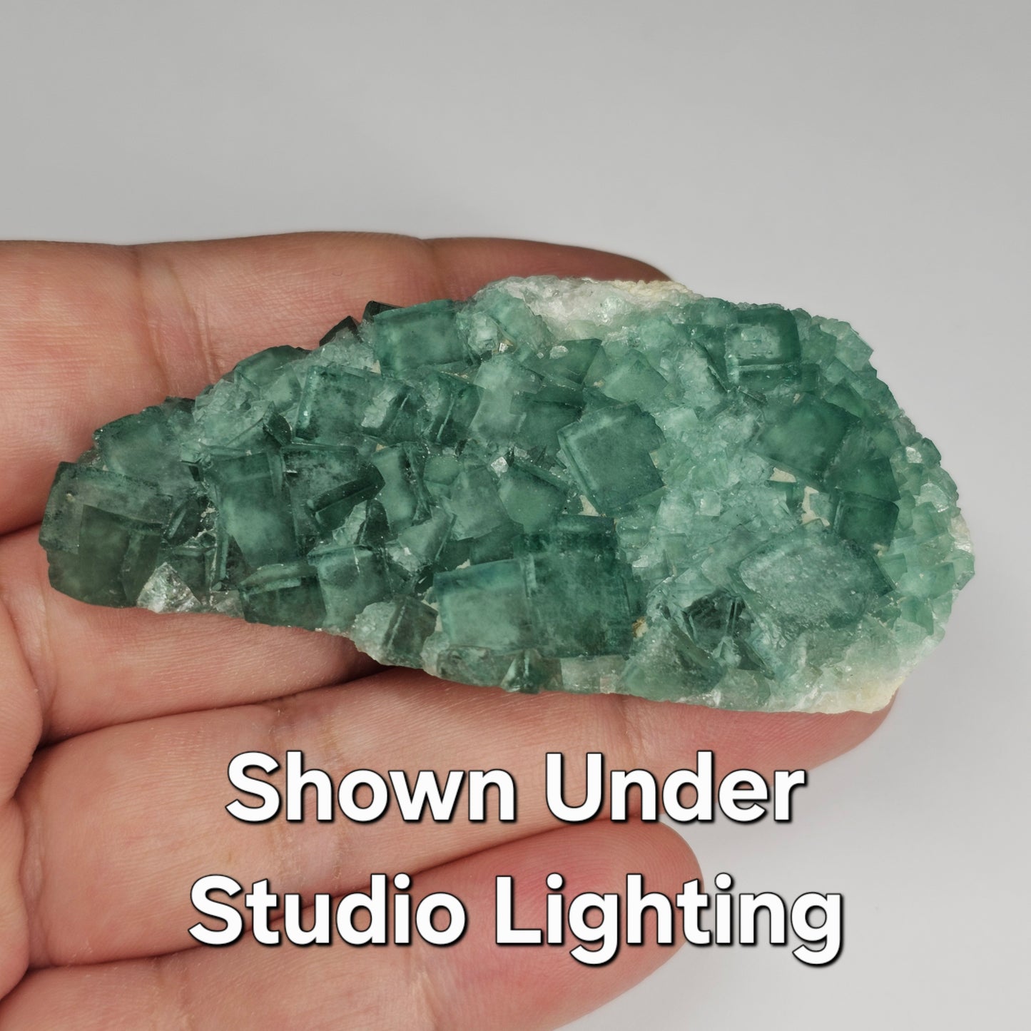 Colour-Change Fluorite on Matrix | Specimen B | Green to Blue Daylight Fluorite | UV Reactive | Madagascar