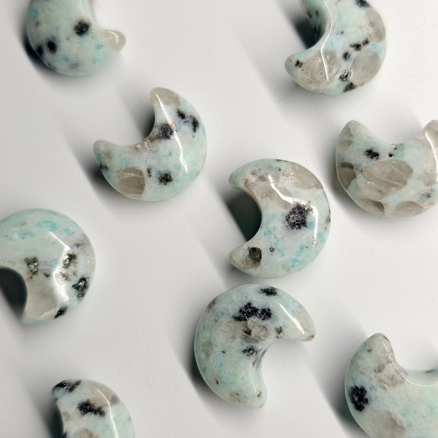 Mini Crescent Moon Carvings | Choose Your Crystal