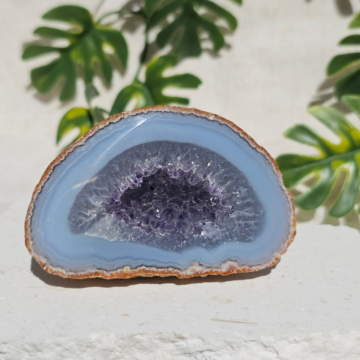 Brazilian Agate Geode (M-A)