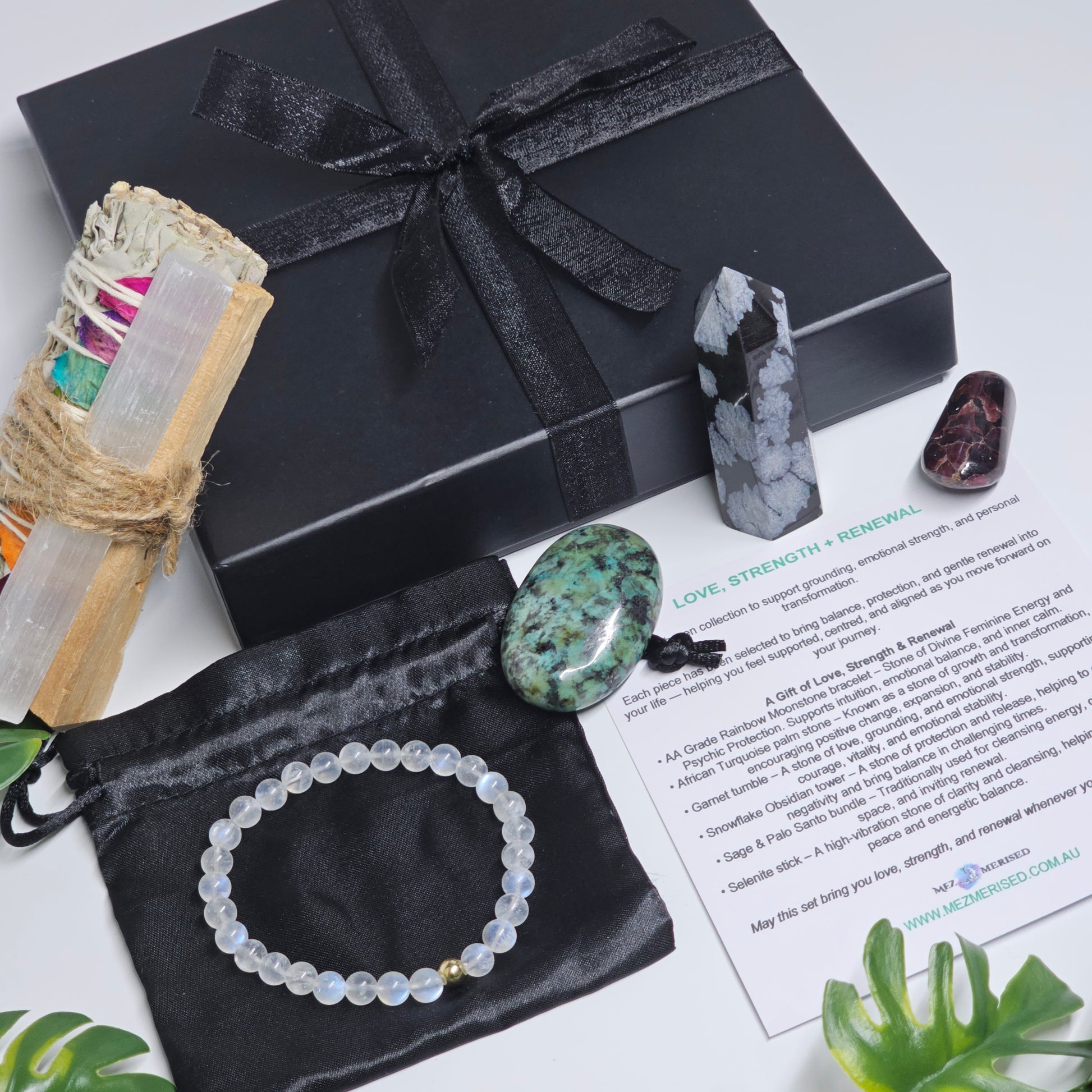 Crystal gift set with items arranged differently showing full contents and variety.