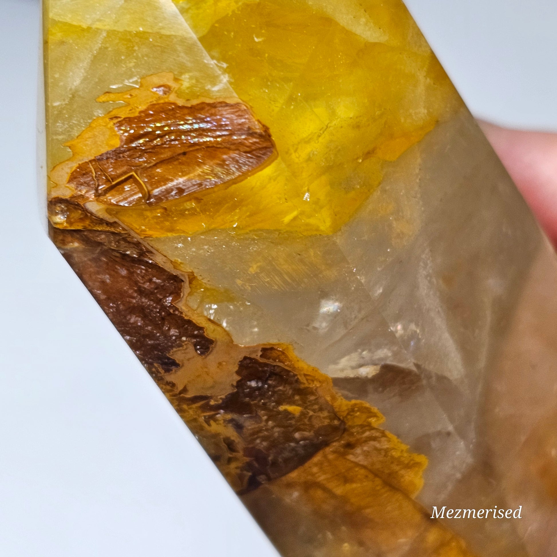 Detail showing natural internal patterns and texture.