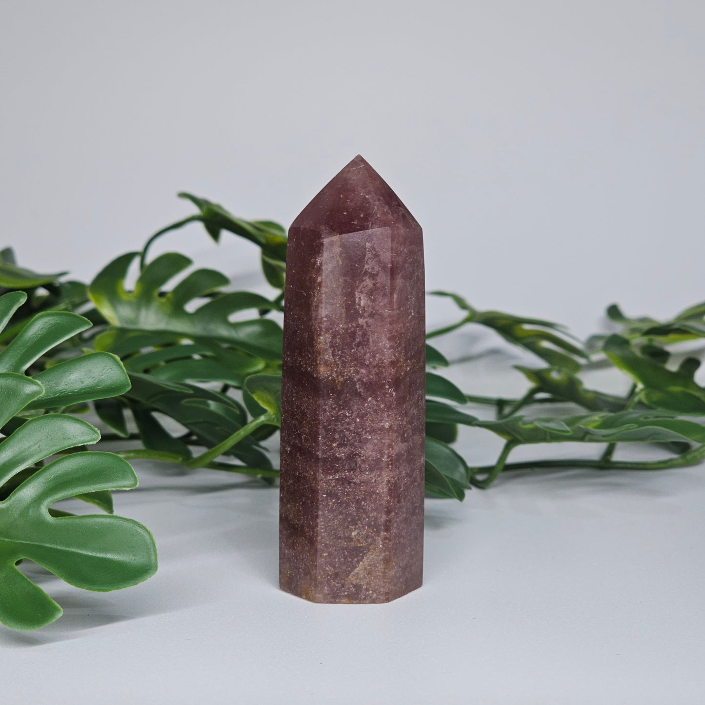 Red Aventurine healing crystal tower with deep red tones and smooth polished finish