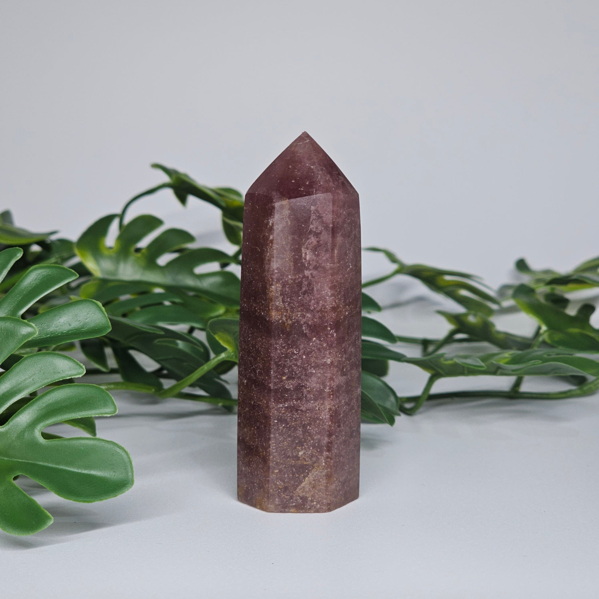 Red Aventurine healing crystal tower with deep red tones and smooth polished finish