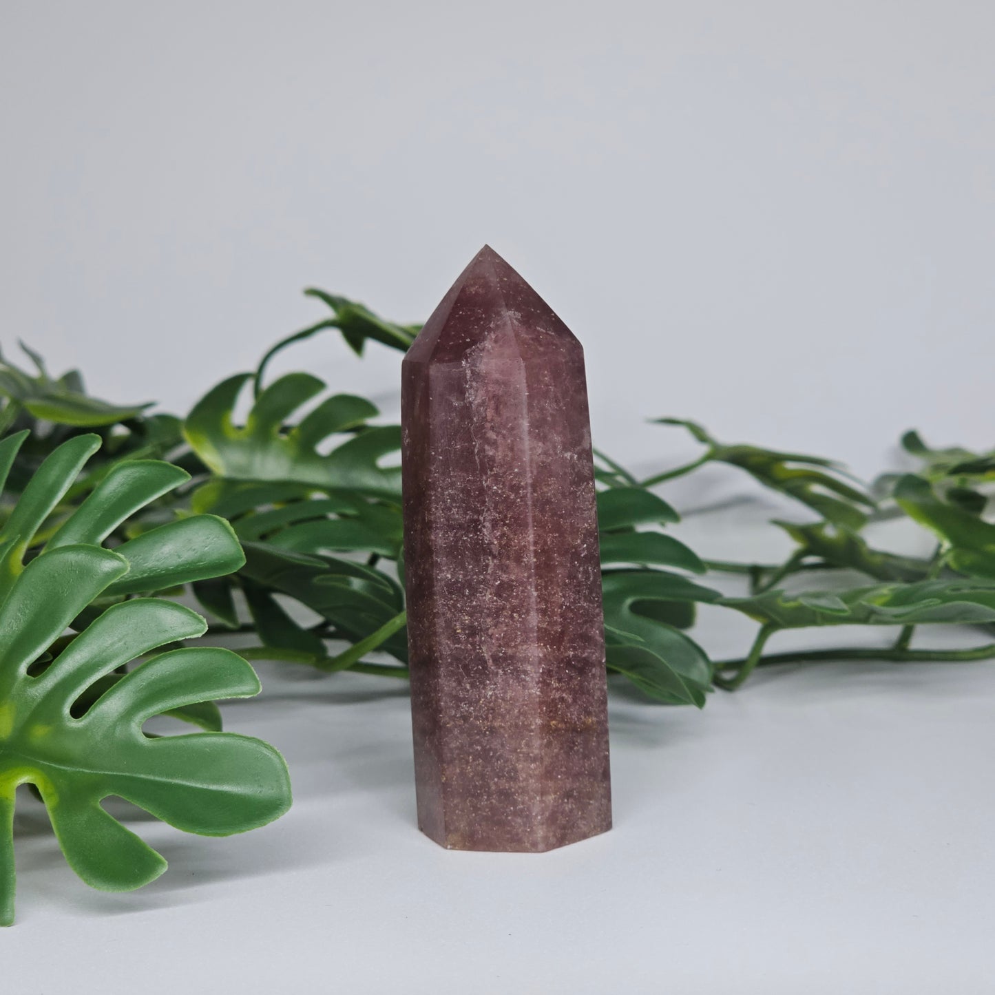 Red Aventurine healing crystal tower with deep red tones and smooth polished finish