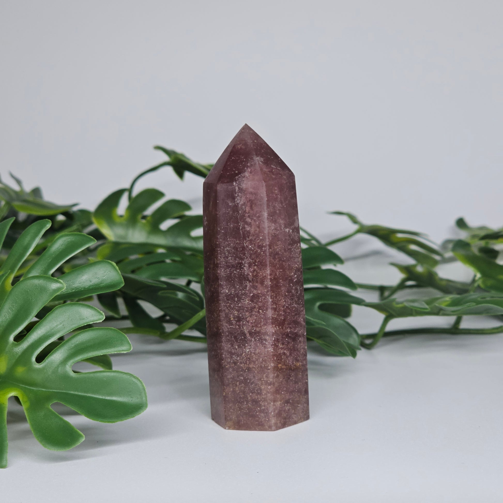 Red Aventurine healing crystal tower with deep red tones and smooth polished finish