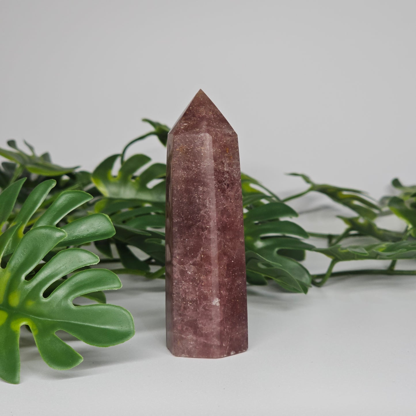 Red Aventurine healing crystal tower with deep red tones and smooth polished finish