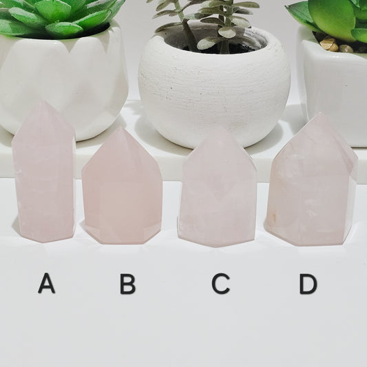 Small Rose Quartz towers