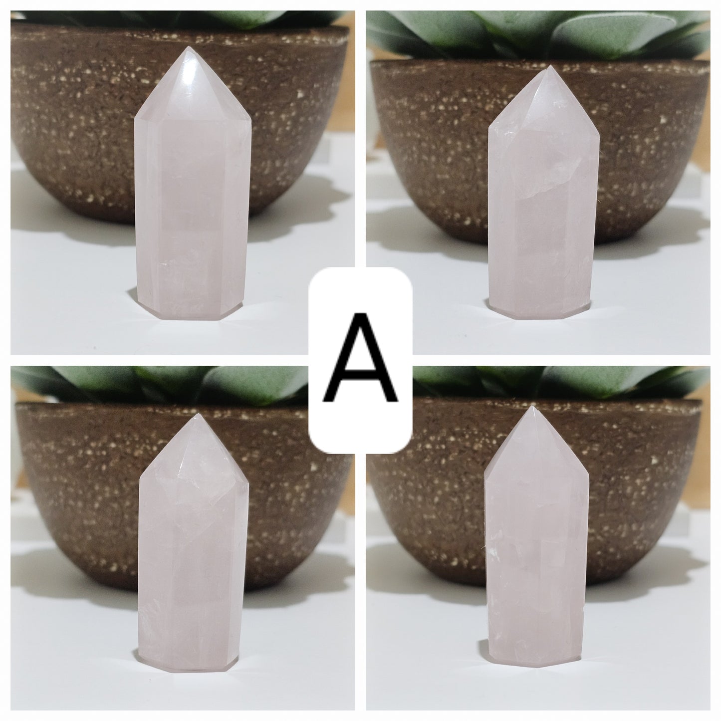 Small Rose Quartz towers