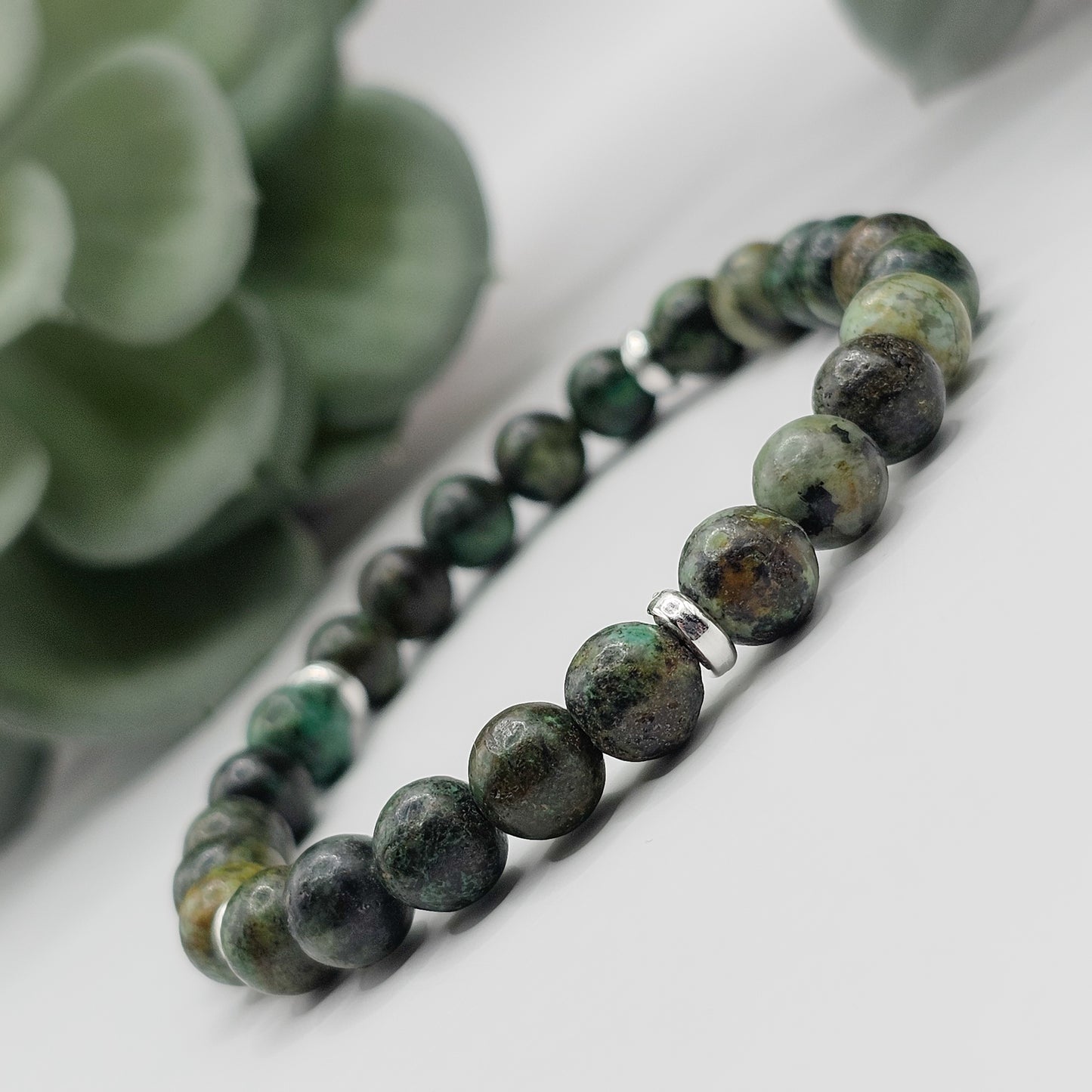 African Turquoise bead handmade bracelet | gemstone jewellery, crystal jewellery, mens bracelet, gift for men, bracelet gift australia melbourne