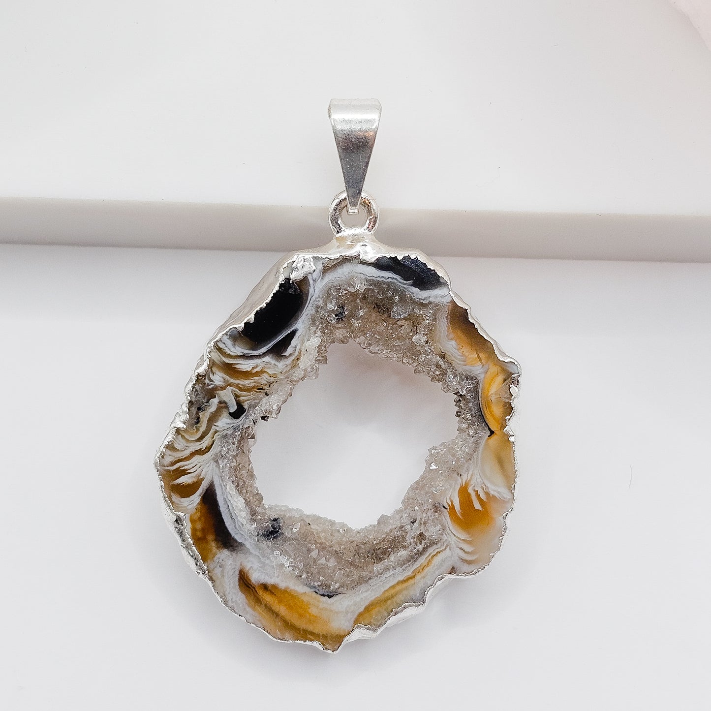 Agate Slice Pendant