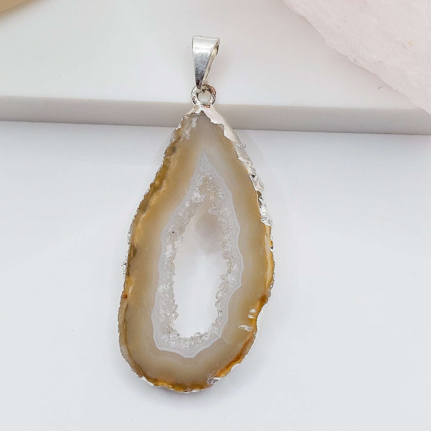 Agate Slice Pendant