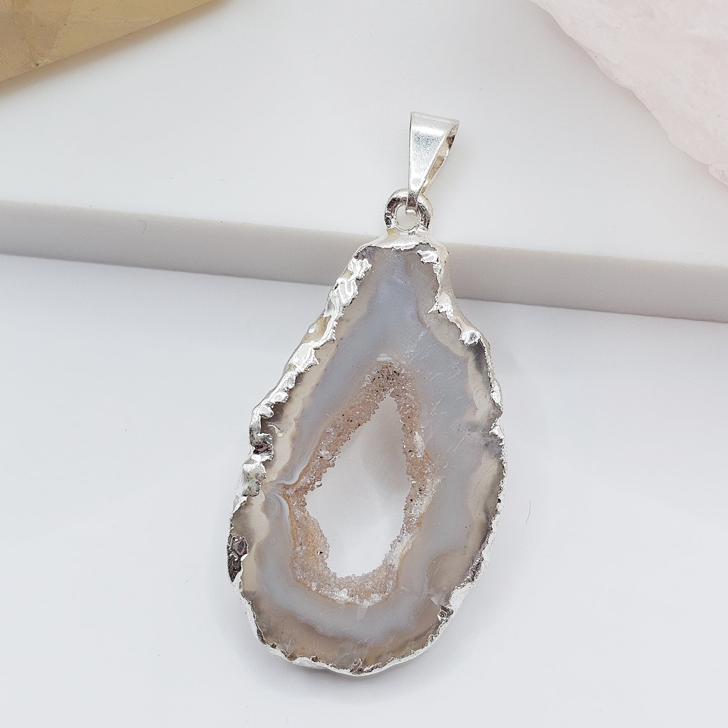 Agate Slice Pendant