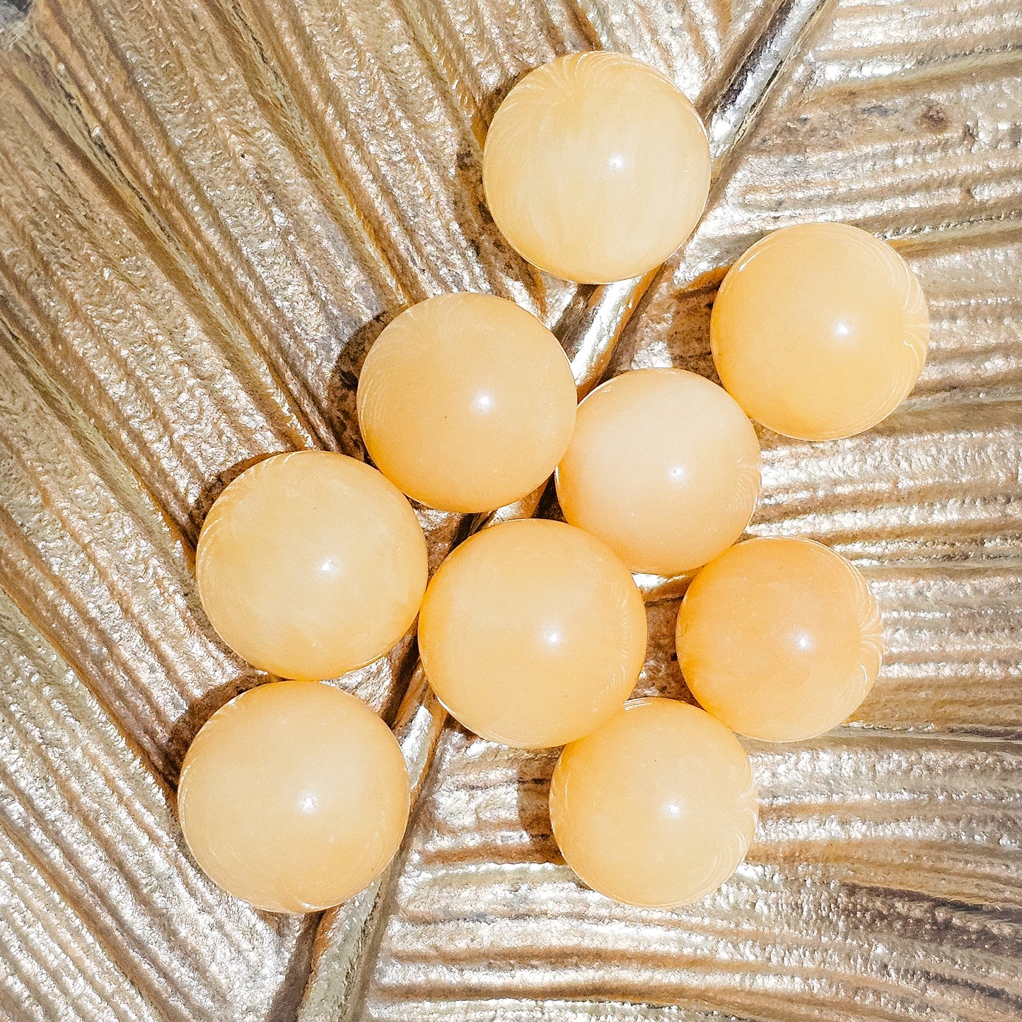 Yellow Calcite Spheres