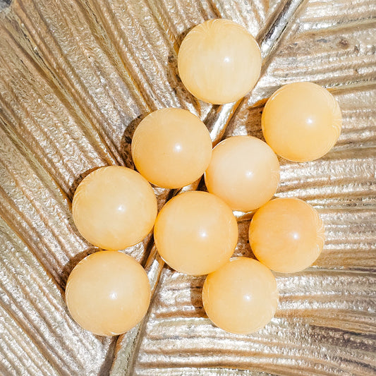 Yellow Calcite Spheres