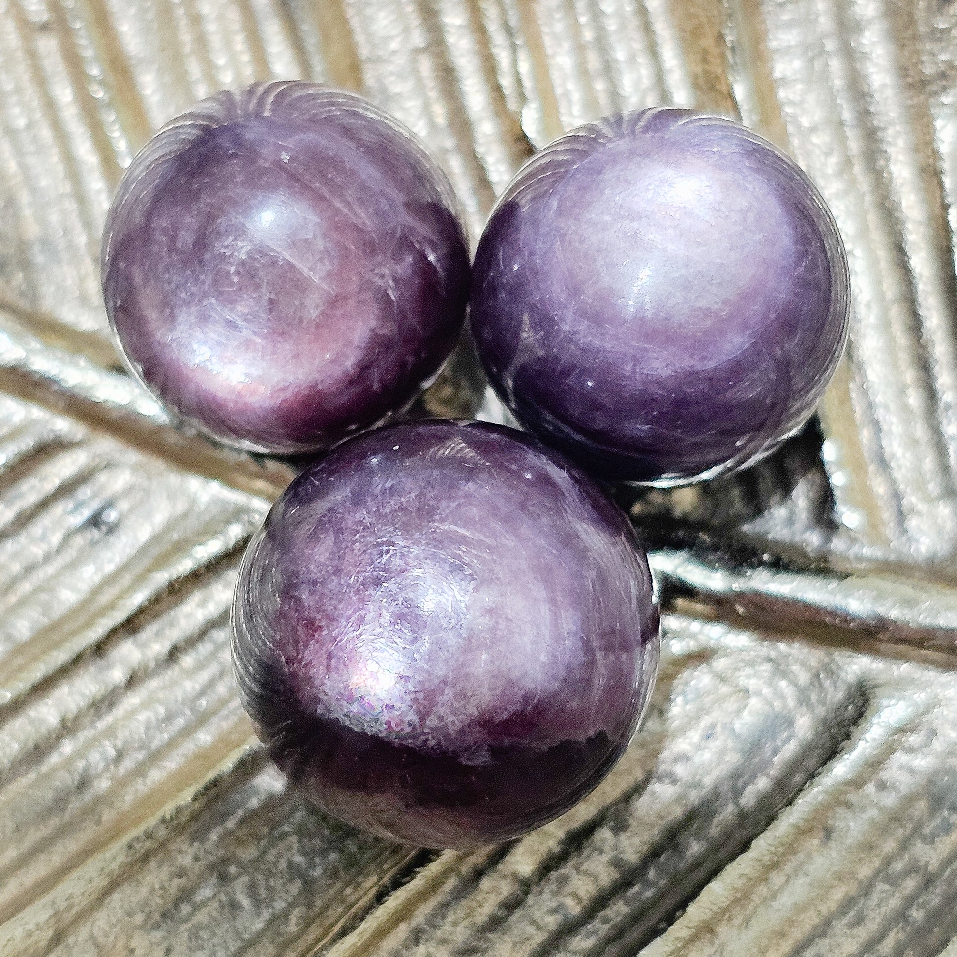 Gemmy High Quality Lepidolite/Purple Mica Spheres