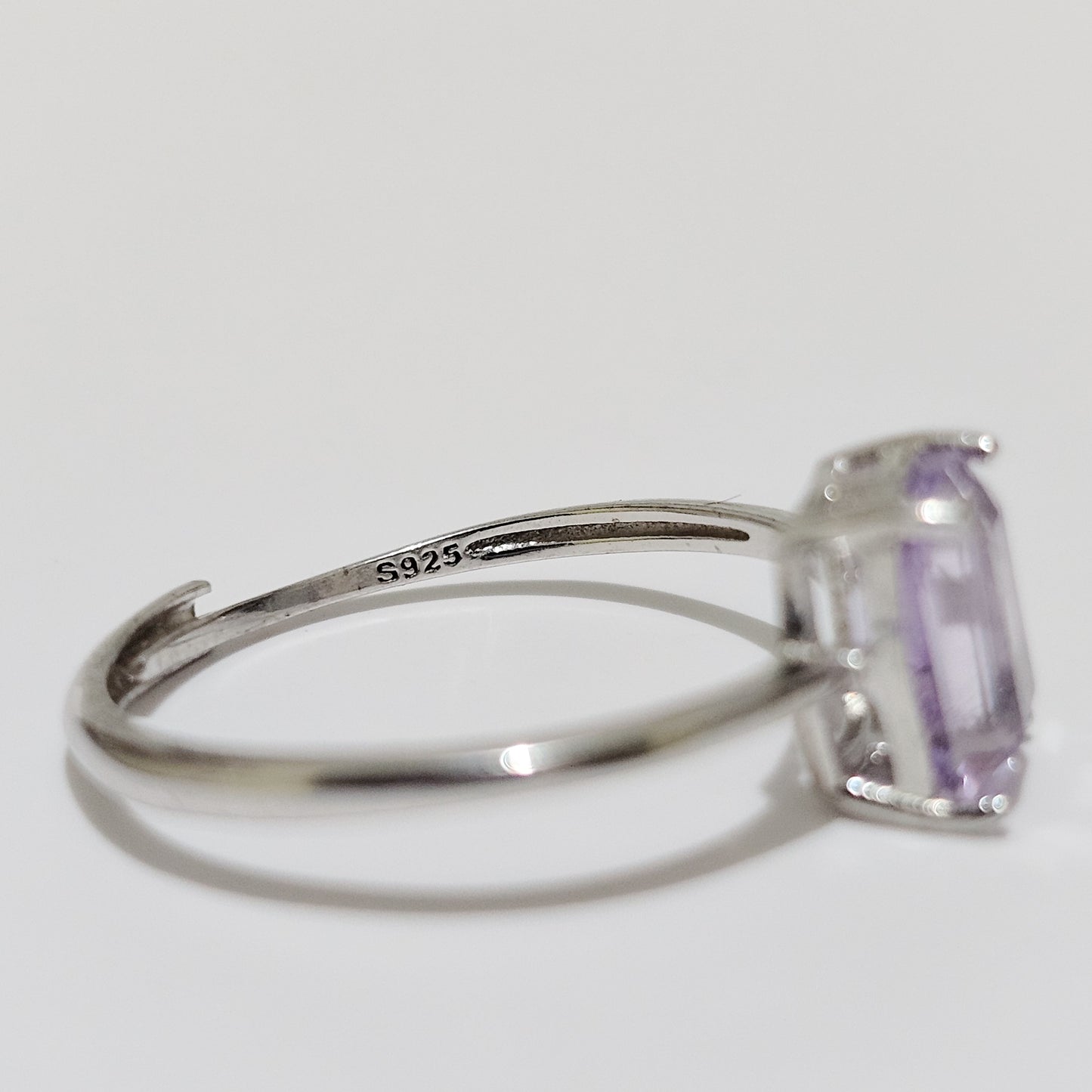 Amethyst 925 Silver Adjustable Ring