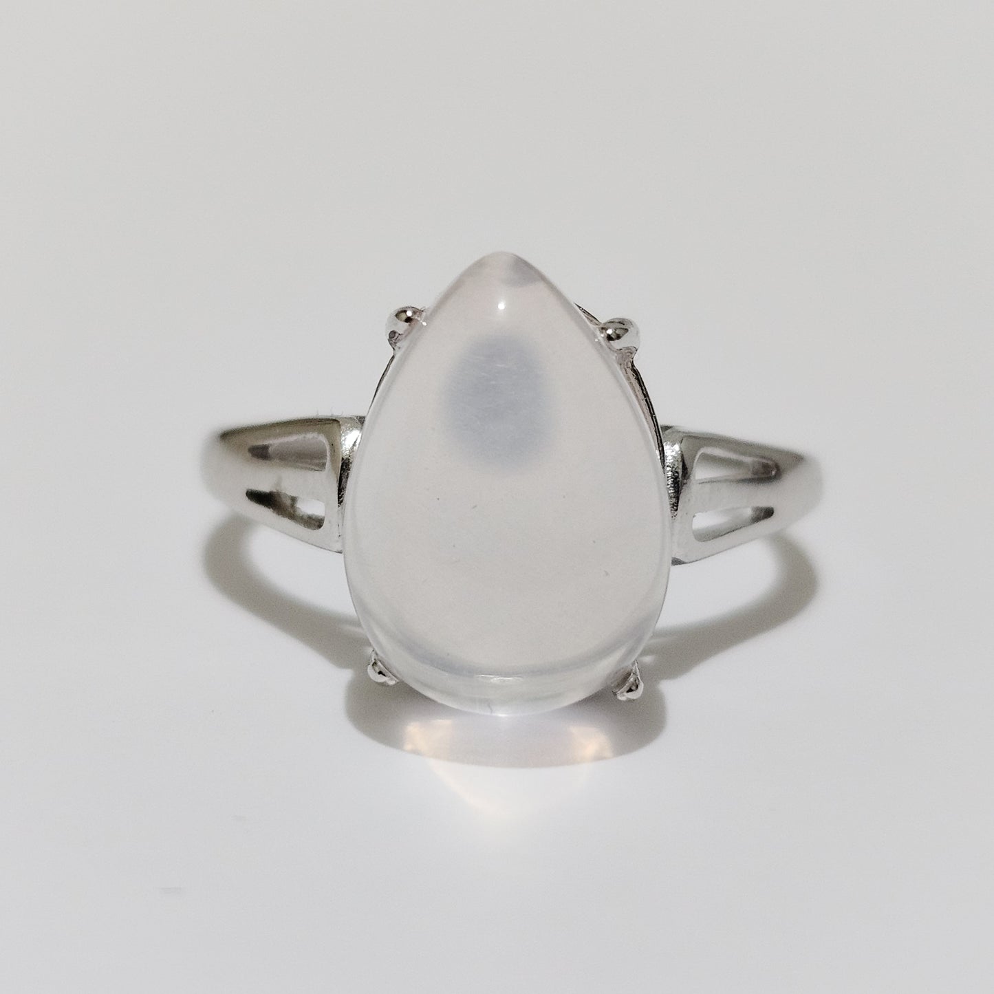 Rose Quartz 925 Silver Adjustable Ring