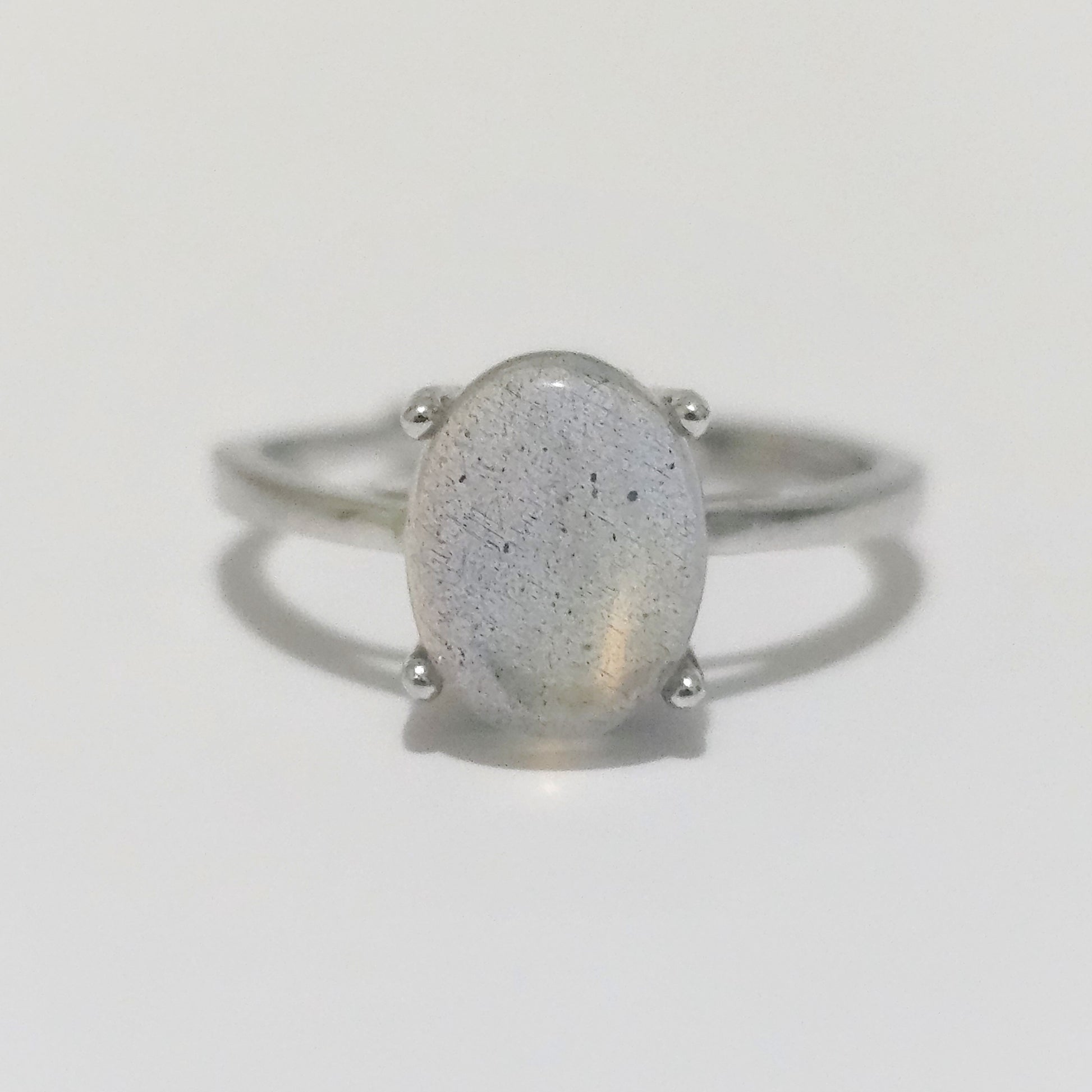 Labradorite 925 Silver Adjustable Ring