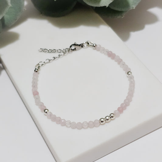 Magnetism Clasp Bracelet | Rose Quartz