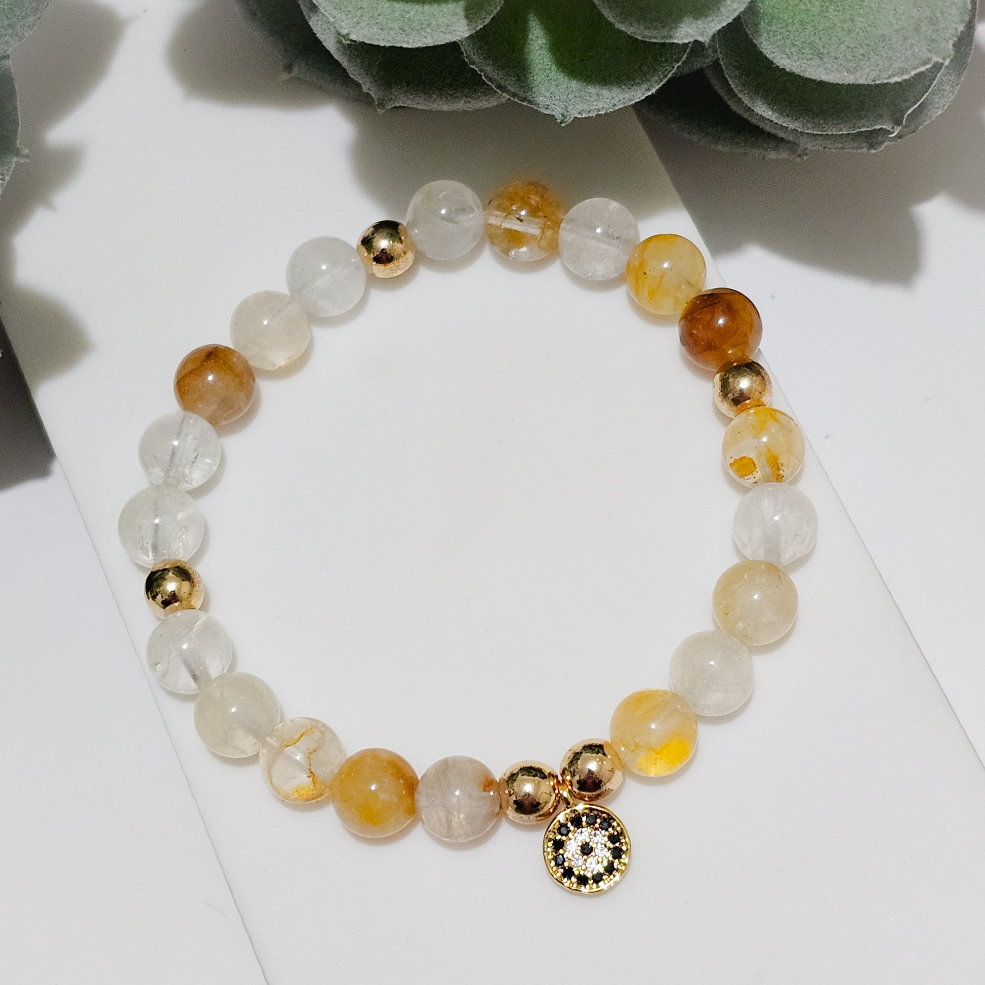 Golden Healer Nazar (Evil Eye) Bracelet