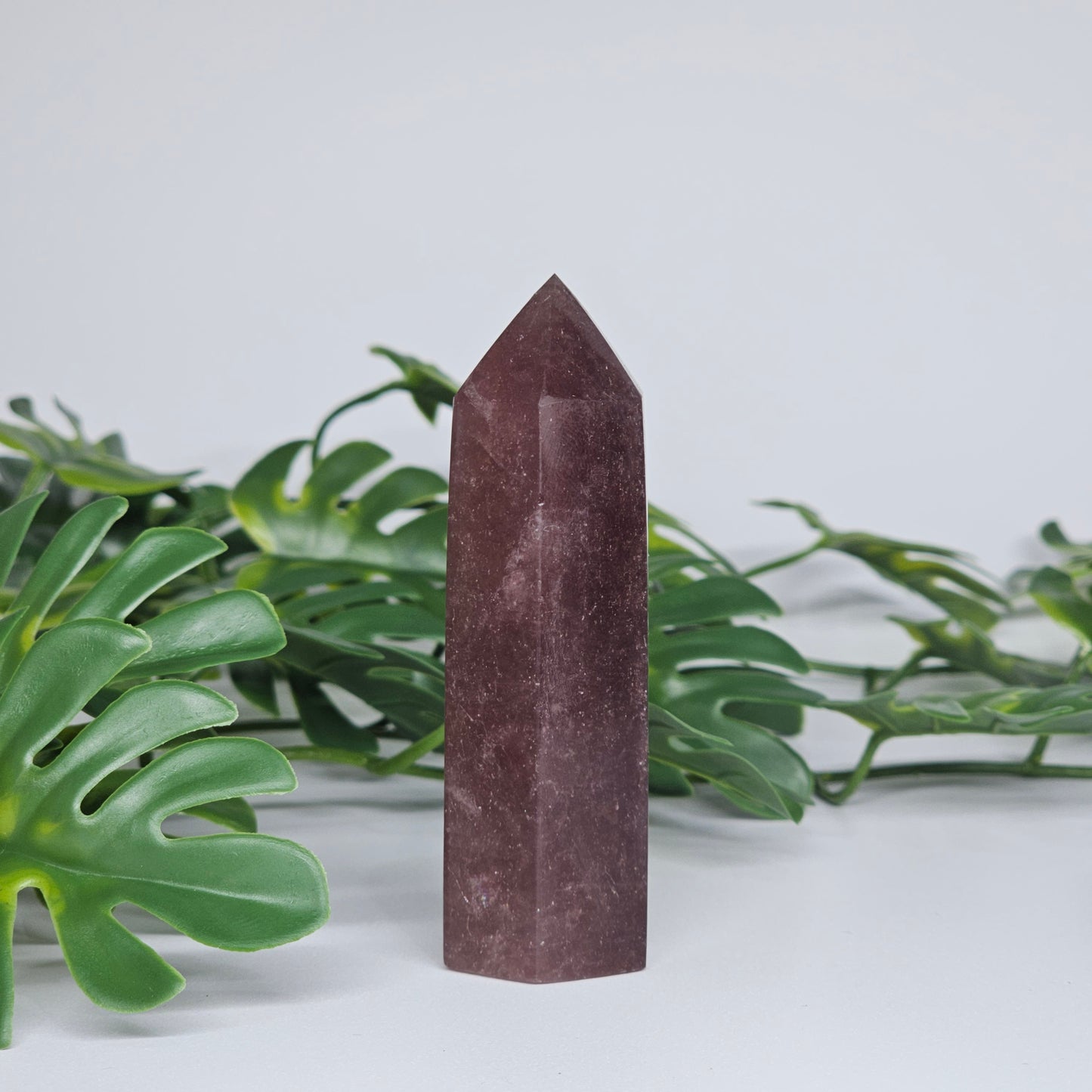 Red Aventurine crystal tower with deep red tones and natural shimmering inclusions