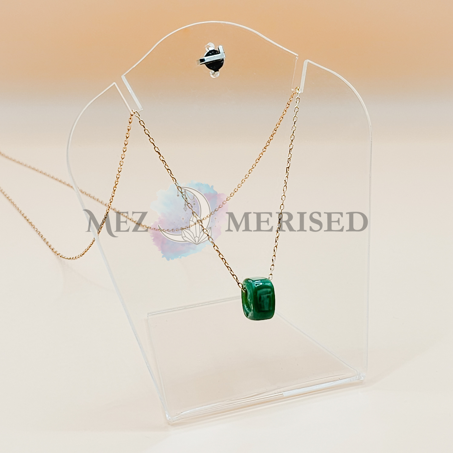Acrylic Necklace Display Stand | Clear Minimal Jewellery Holder