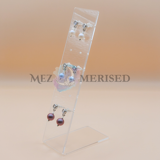 Acrylic 7 Stud Earring Display Stand (Pack of 2) | Minimal Jewellery Holder