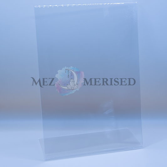 A4 & A5 Slanted Acrylic Sign Holder | Clear Display Stand