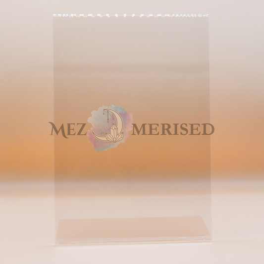 A4 & A5 Slanted Acrylic Sign Holder | Clear Display Stand