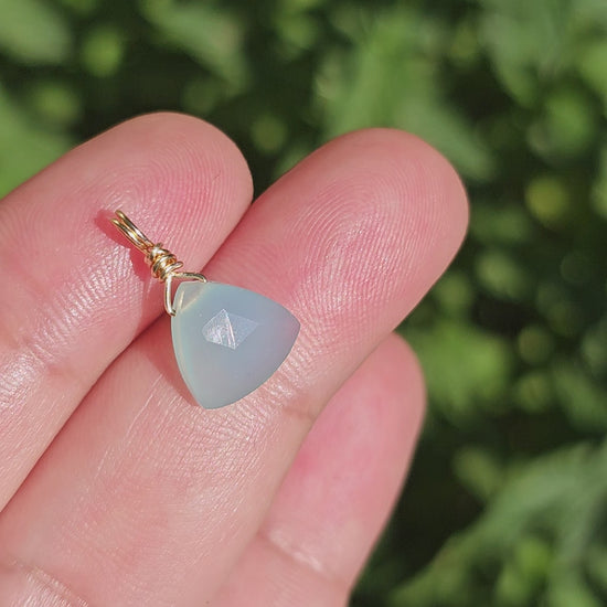 Blue Chalcedony Necklace (#64)