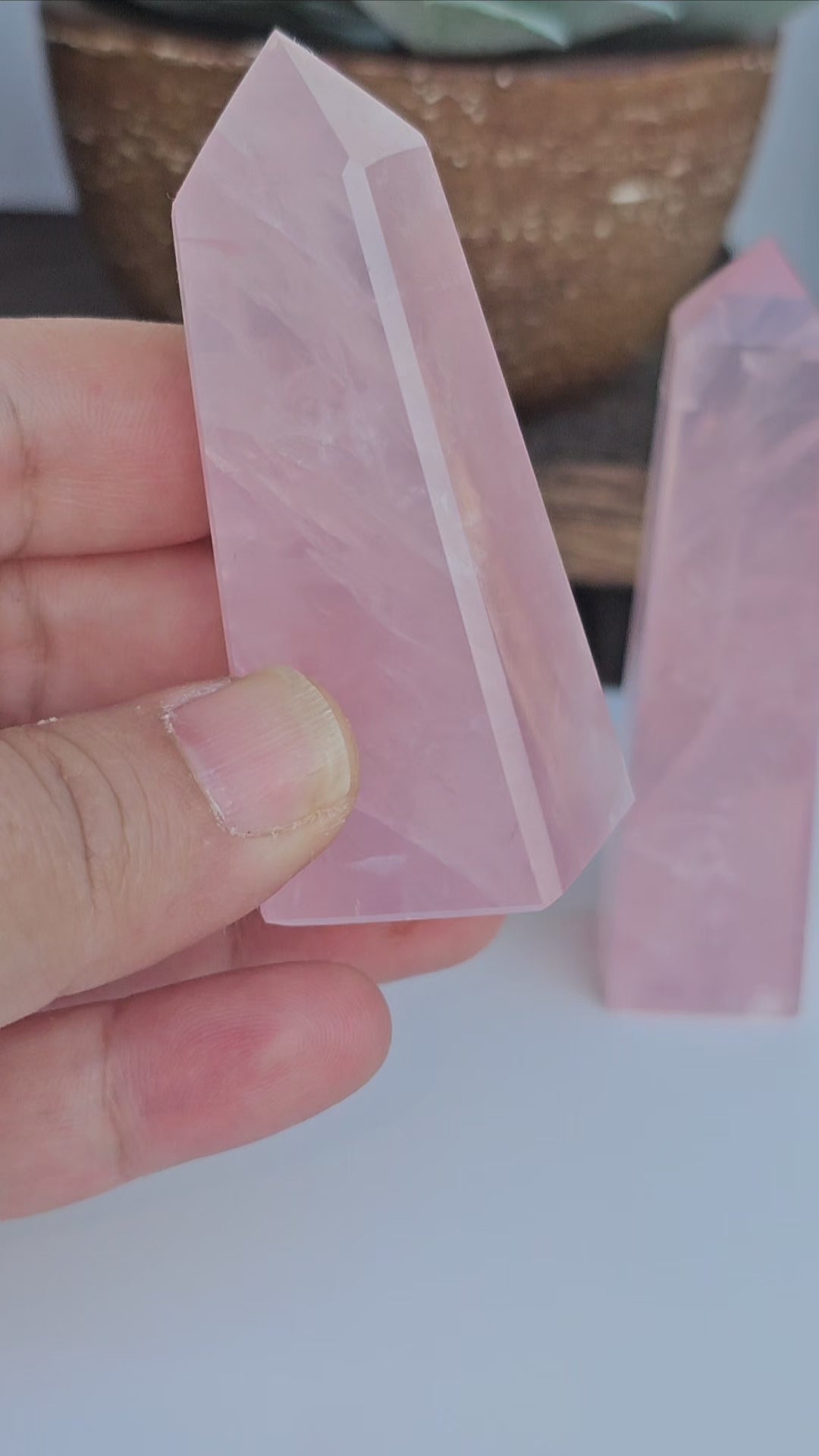 Rose Quartz Obelisk