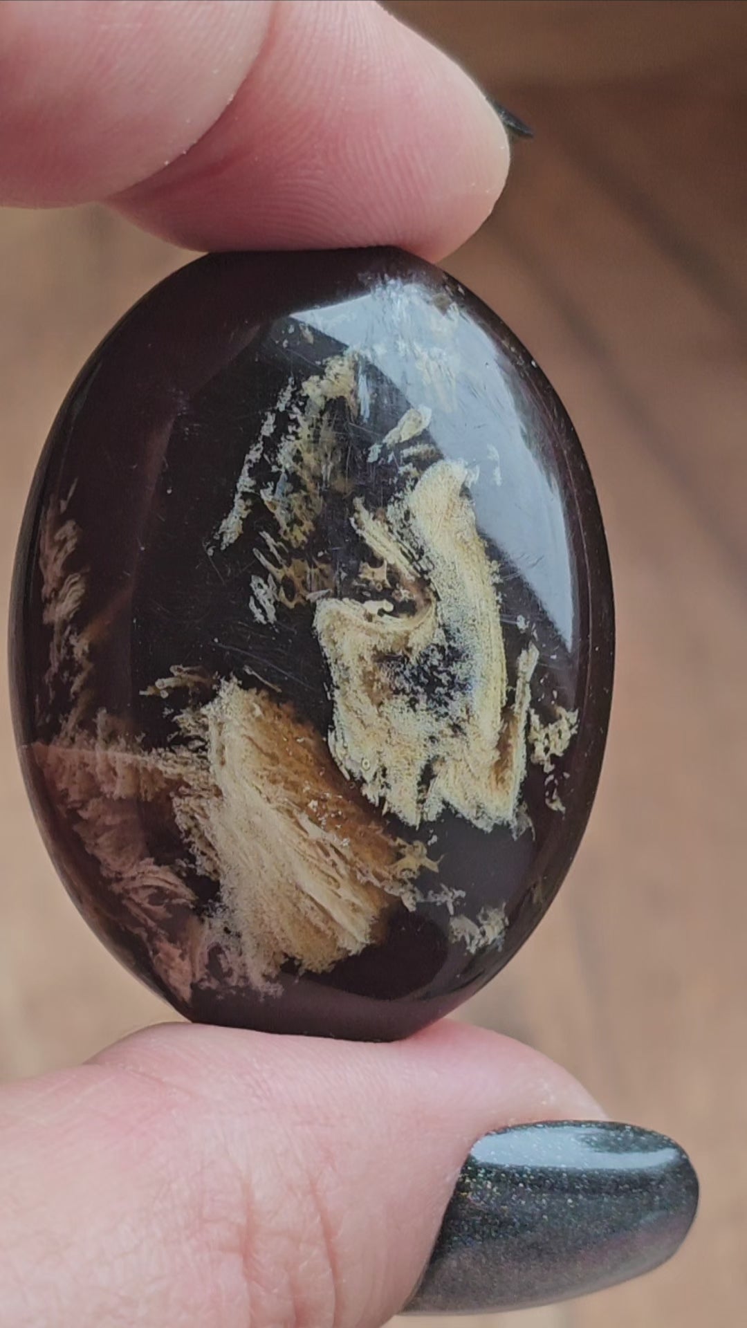 Amber & Petrified Wood Palm Stone with Blue UV Reaction | Sumatra - Indonesia (#3)