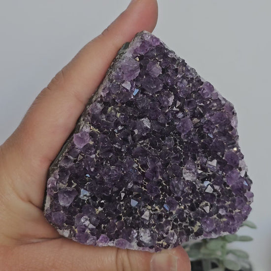 Amethyst A Grade Cut Base From Uruguay (J)