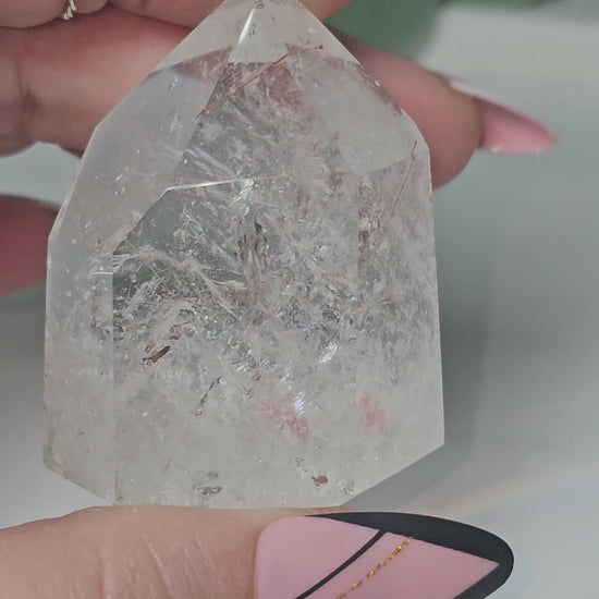 Red & Gold Rutile Quartz/Angel's Hair Tower (CTA)