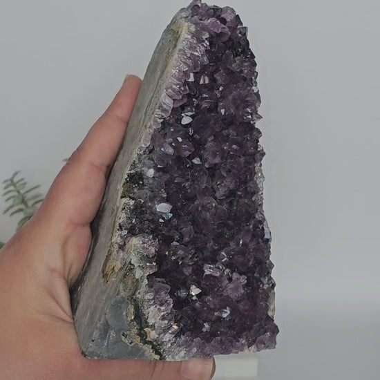 Amethyst A Grade Cut Base From Uruguay (W)