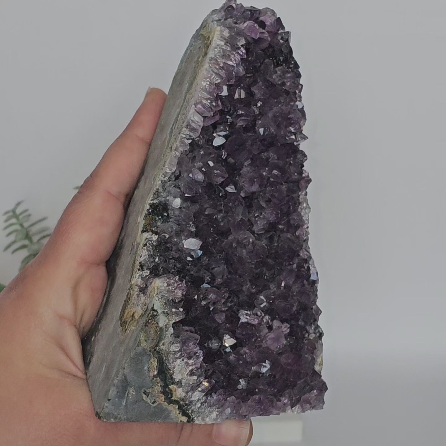 Amethyst A Grade Cut Base From Uruguay (W)