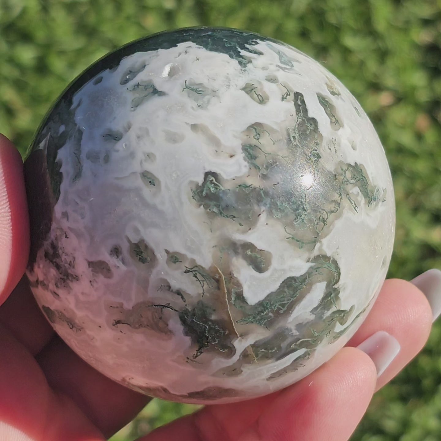 Moss Agate Sphere (B)