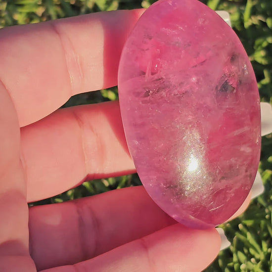 Purple Fluorite Palm Stone (B)