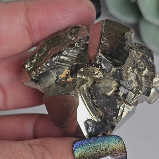 Extra quality Pyrite cluster.