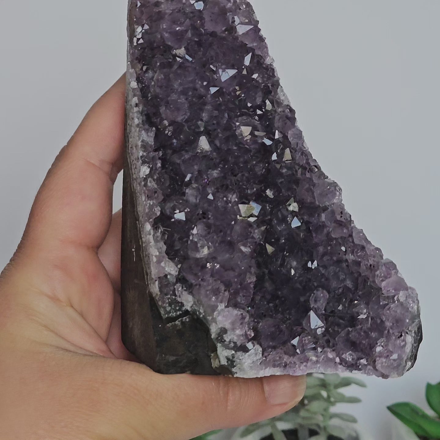 Amethyst A Grade Cut Base From Uruguay (Q)