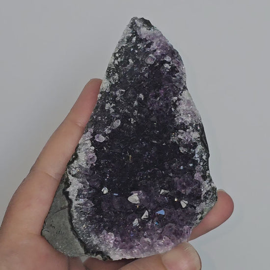 Amethyst A Grade Cut Base From Uruguay (I)