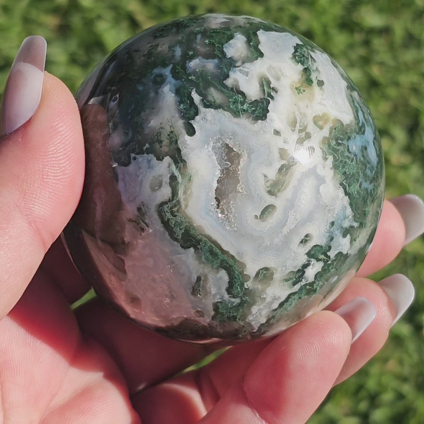 Moss Agate Sphere (A)