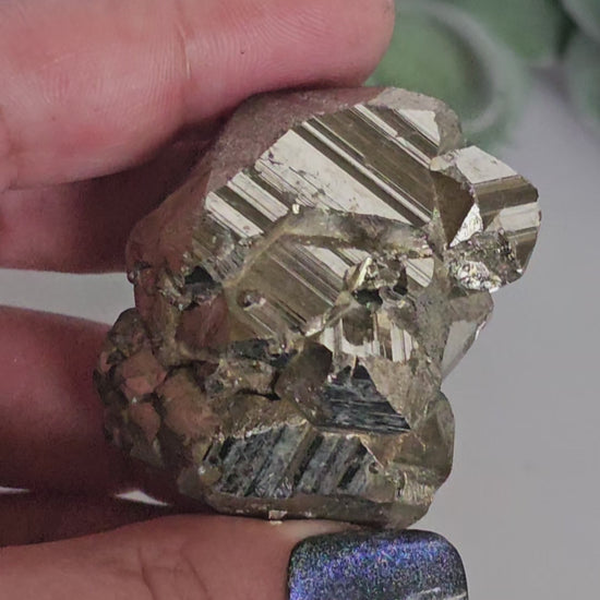 Extra quality Pyrite cluster.