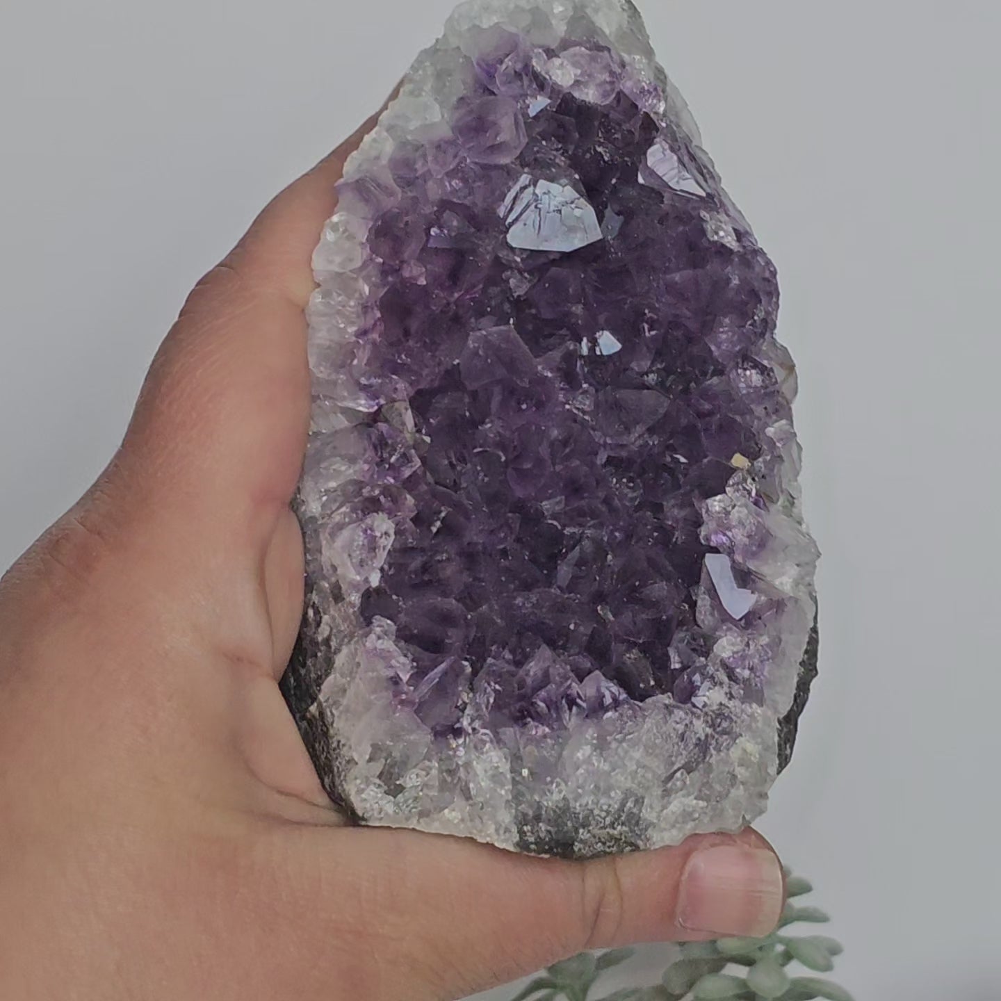 Amethyst A Grade Cut Base From Uruguay (R)