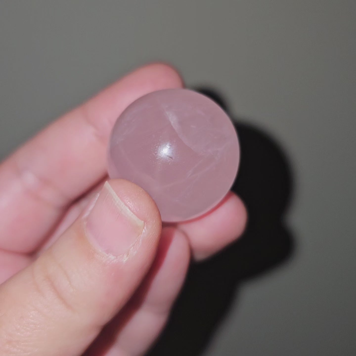 Rose Quartz Sphere with Asterism