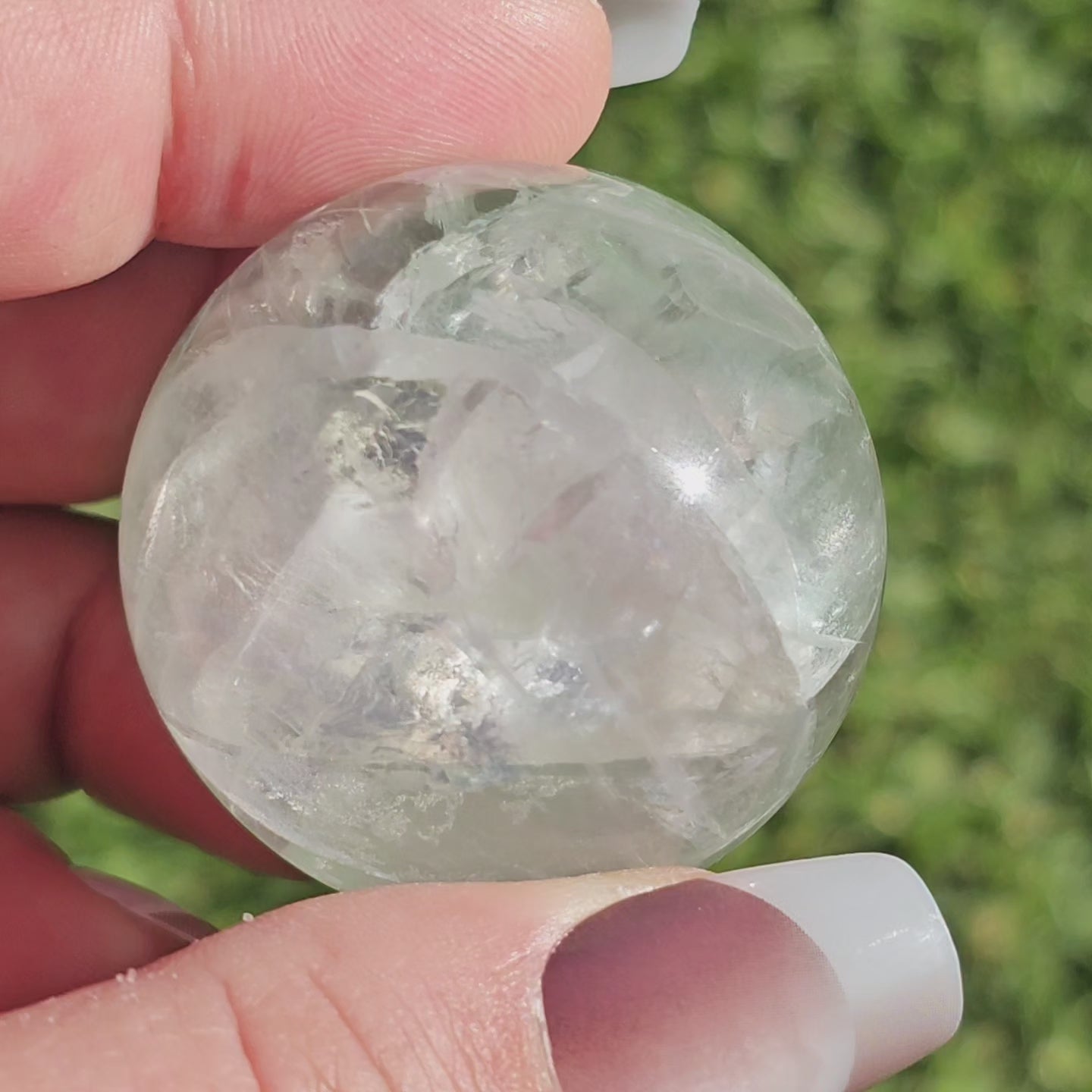 Green Fluorite Sphere