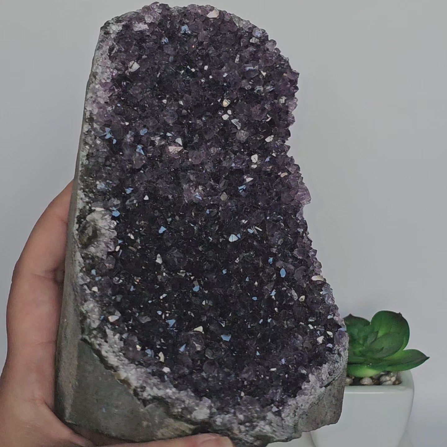 Amethyst A Grade Cut Base From Uruguay (X)