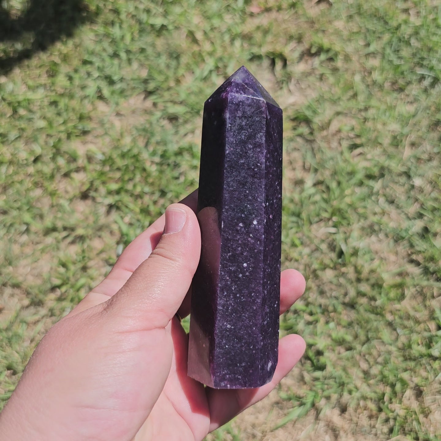 High Quality Lepidolite Tower - Gemmy Mica Crystal